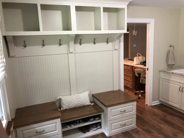 Mudroom remodel by Action Builders in Beaver, PA
