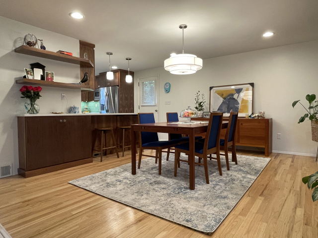 Mid-Century Modern Kitchen Remodeled by Action Builders