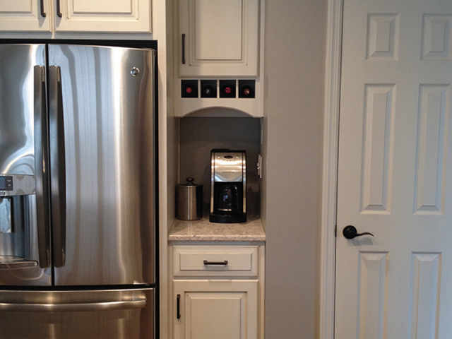 After photo of classic white kitchen remodeled by Action Builders in Pittsburgh