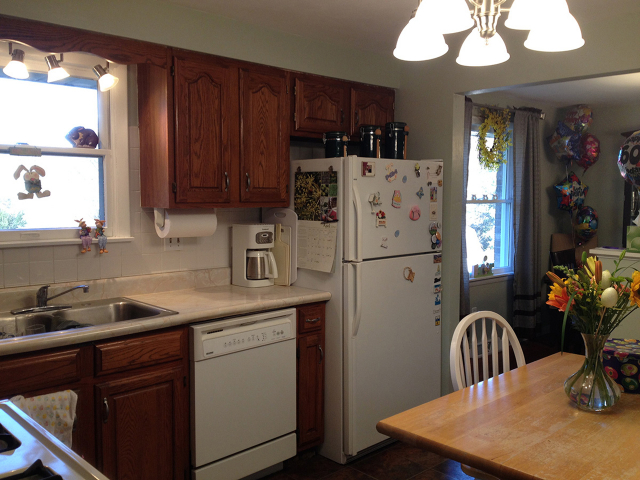 Kitchen converted to a Vaulted Ceiling