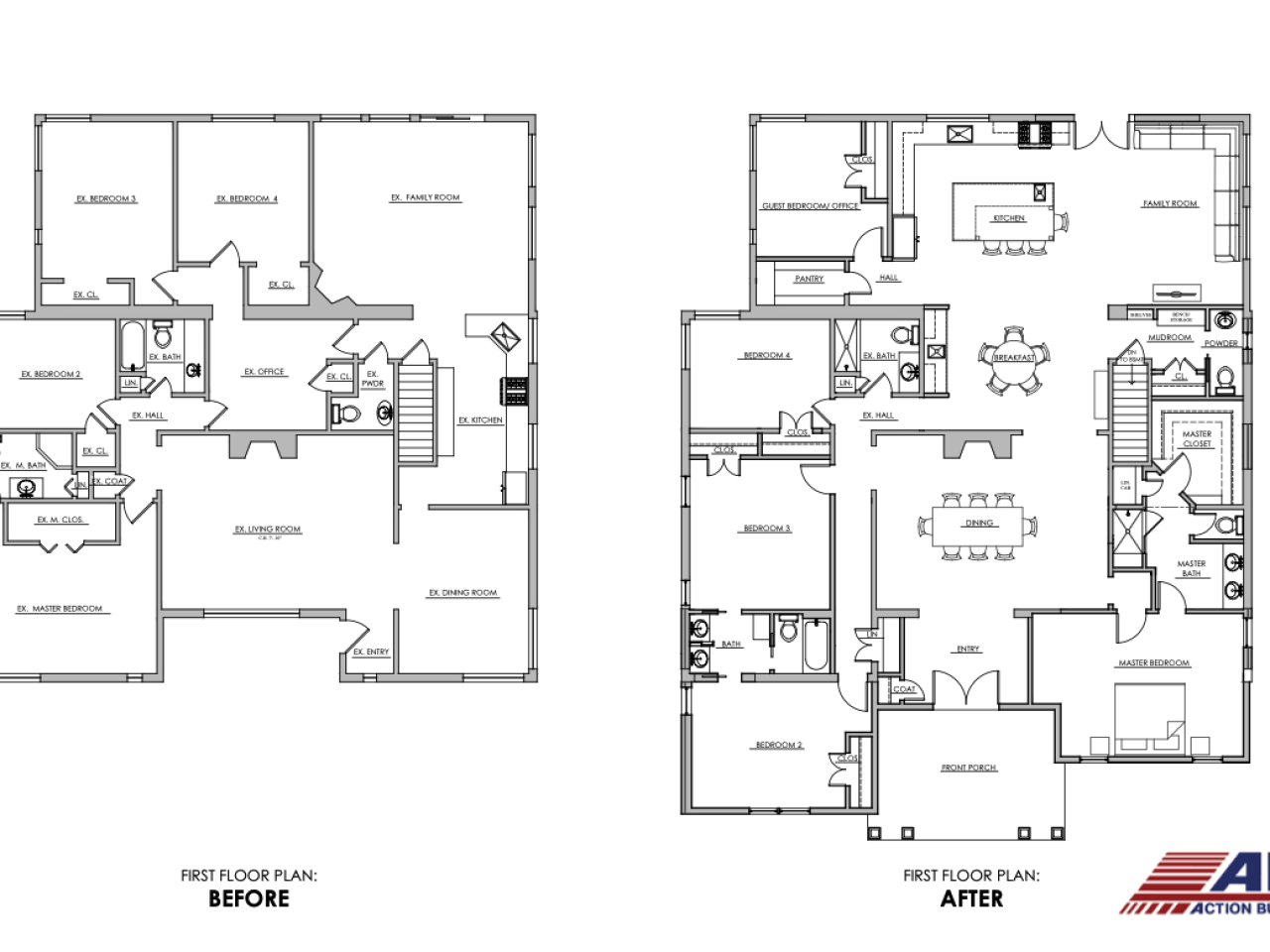 Peters TWP home renovation and addition by Action Builders