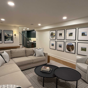 upper st clair basement remodel kitchen office project