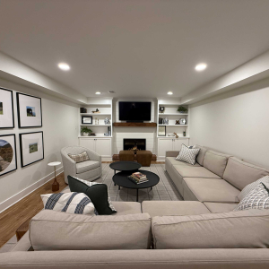 upper st clair basement remodel kitchen office project