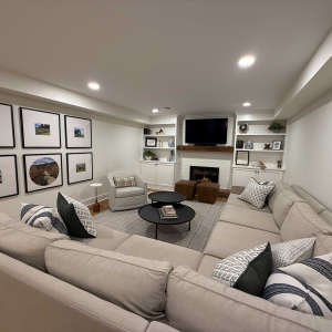 upper st clair basement remodel kitchen office project